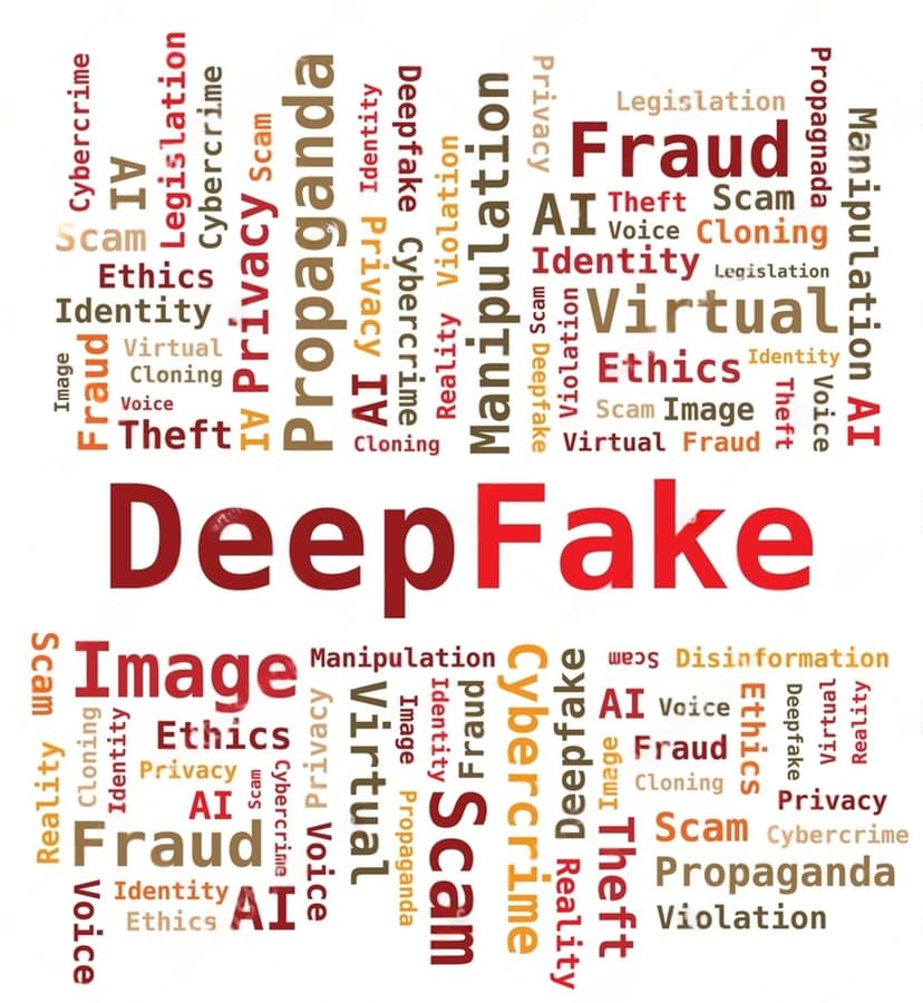 Deepfake word cloud